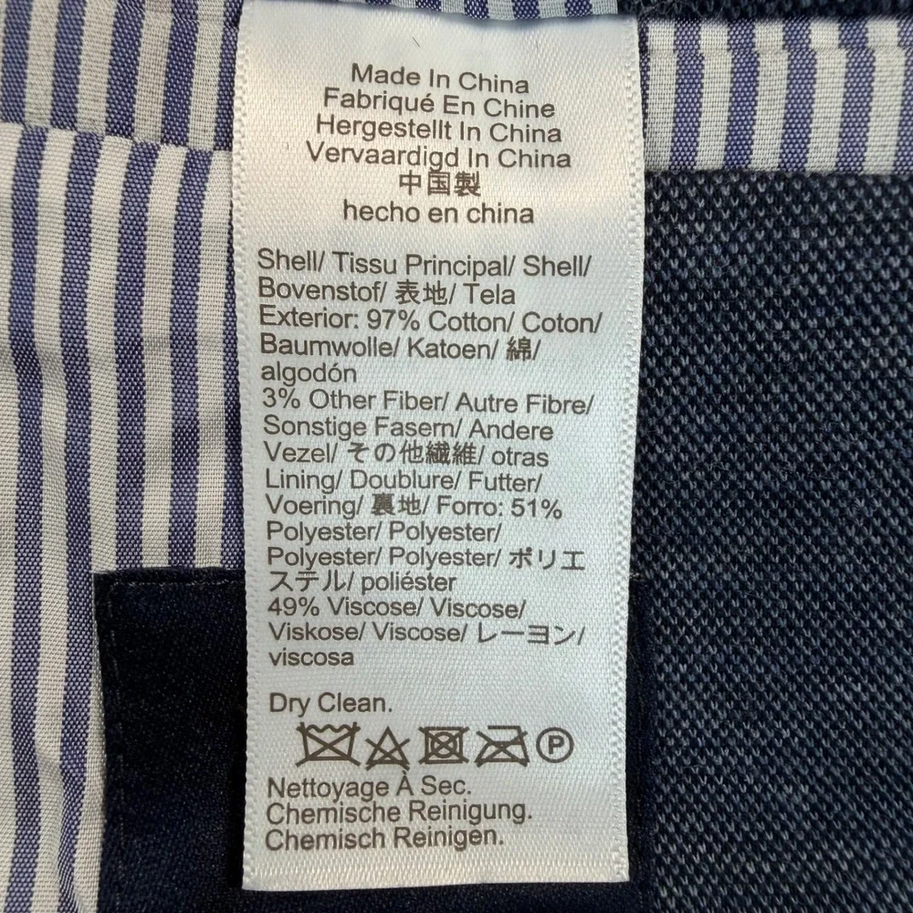 J.Crew Mens Size 44R Thompson Blazer Navy Melange Knit Cotton Blend BW430 NWT